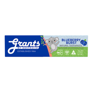 Blueberry Burst Kids Natural Toothpaste - Fluoride Free - 75g