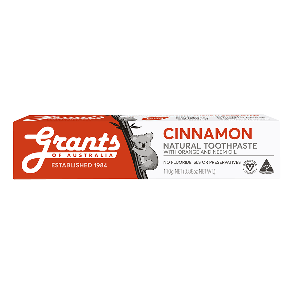 Cinnamon Natural Toothpaste - Fluoride Free - 110g