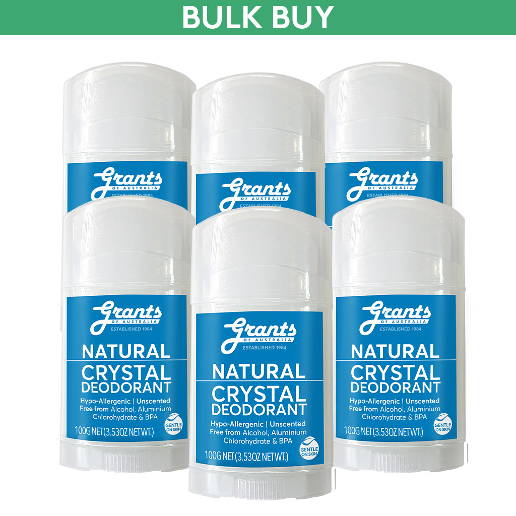 Crystal Deodorant 6 Sticks Grants of Australia
