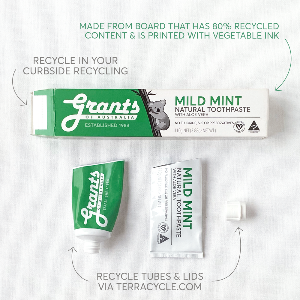 Repaying Toothpaste Cinnamon Natural Toothpaste | Grants of Australia