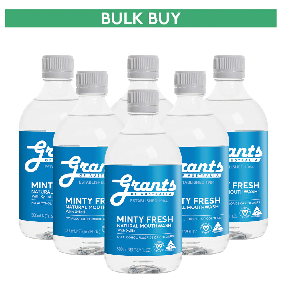 Bulk Buy Natural Mouthwash - 6 Bottles Save 15%