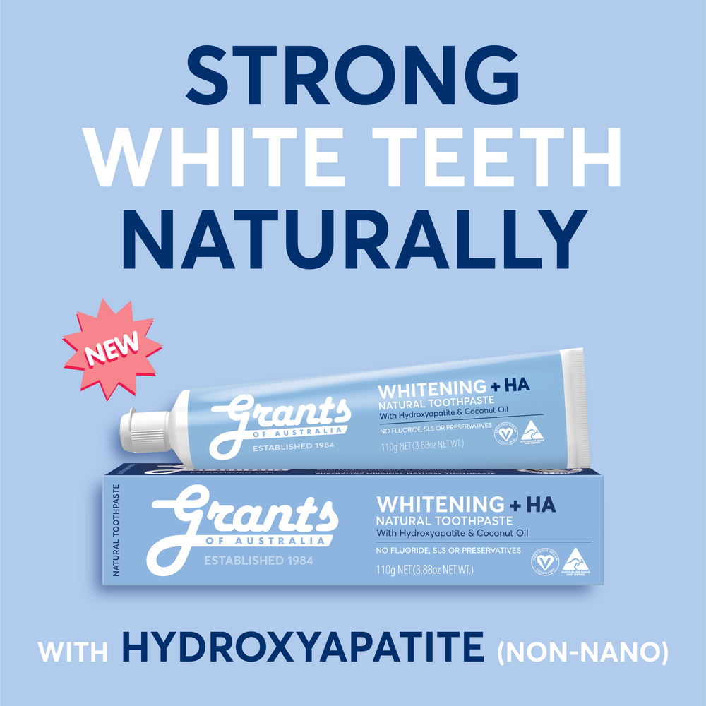 Ha2 Toothpaste Whitening +HA (Hydroxyapatite) Natural Toothpaste - Fluoride Free ...