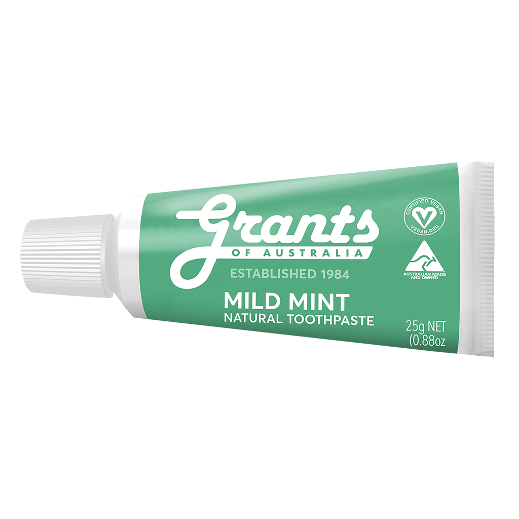 Toothpaste Types Minnt Mild Mint Natural Toothpaste - Travel Size | Grants of Australia