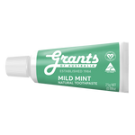 Mild Mint Natural Toothpaste - Fluoride Free - Travel Size - 25g