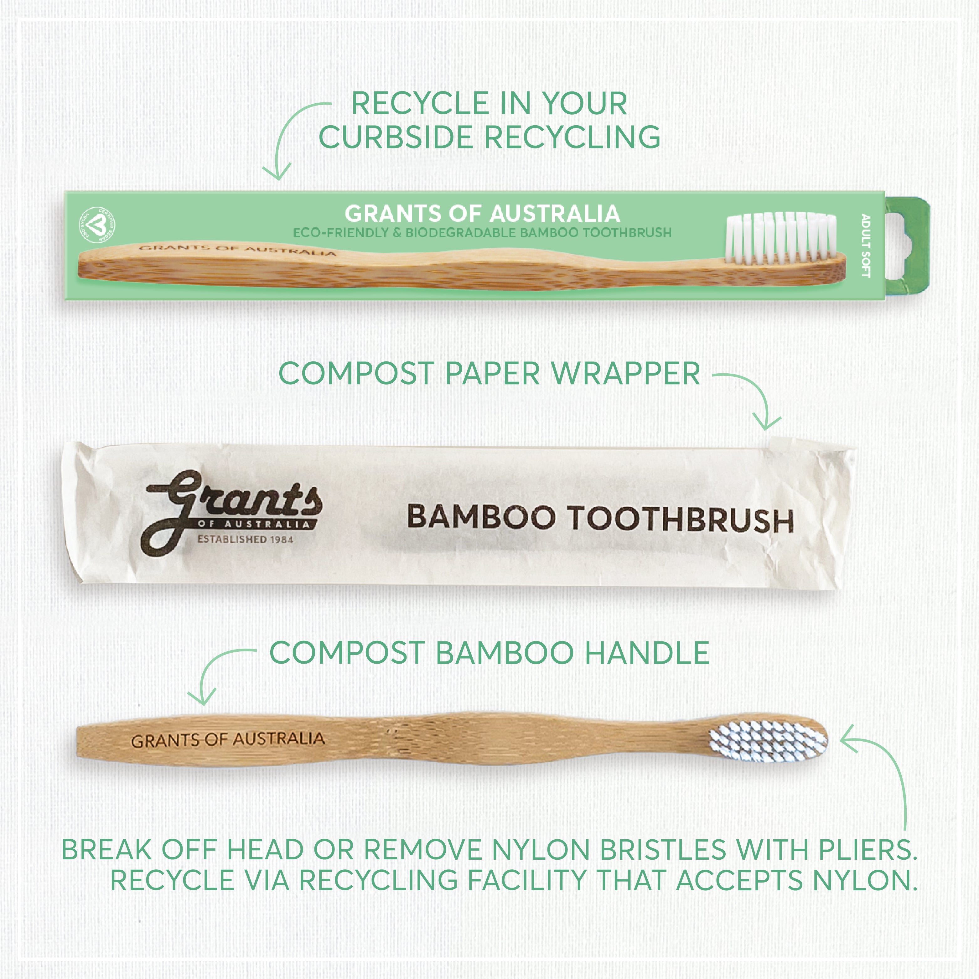 Kids Bamboo Toothbrush - Ultra Soft | Grants of Australia