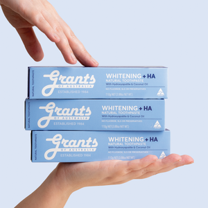 NEW Whitening +HA Natural Toothpaste - Fluoride Free - 110g