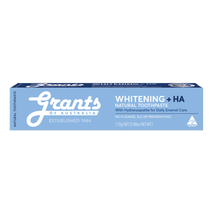 NEW Whitening +HA Natural Toothpaste - Fluoride Free - 110g