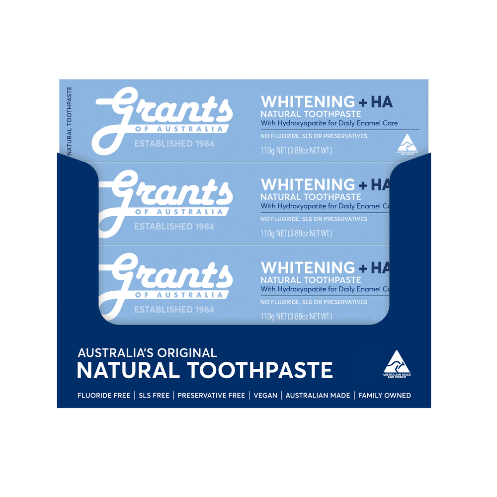 Grants of Australia Whitening with HA Toothpaste Tubes