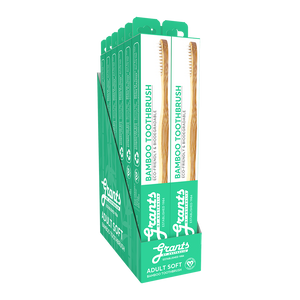 Bulk Buy Bamboo Toothbrushes - 12 Toothbrushes Save 15%