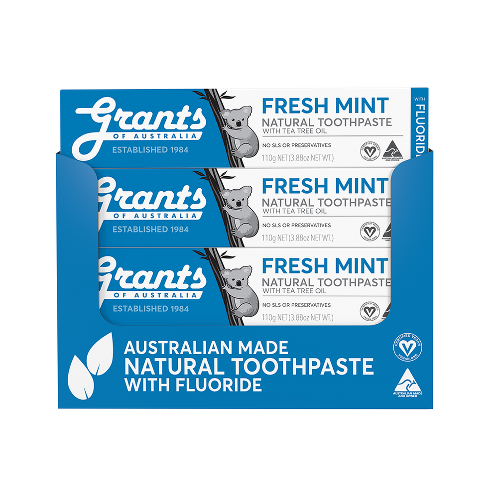 Toothpaste Australia Natural Toothpaste Bulk Buy - 12 Tubes | Grants of Australia