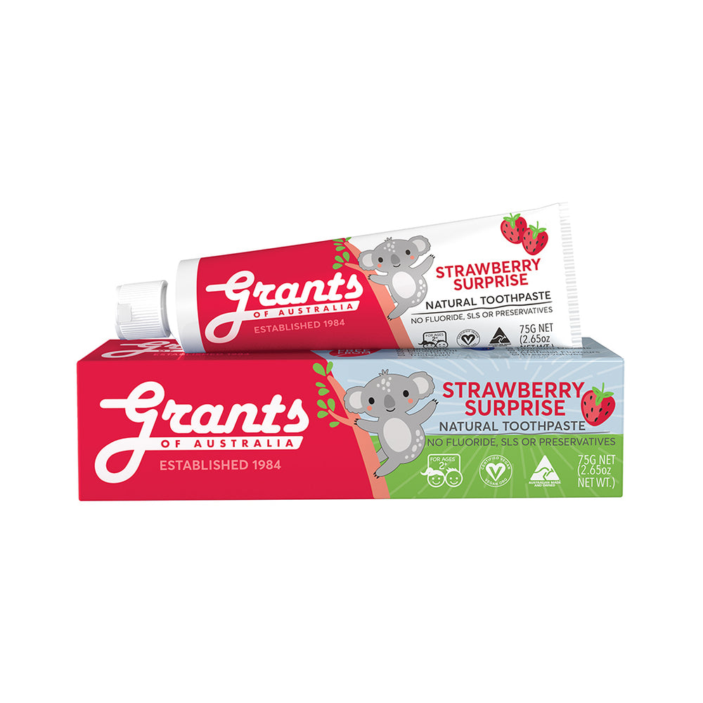 Strawberry Surprise Kids Natural Toothpaste - Fluoride Free - 75g